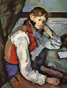 The Boy in the Red Waistcoat Paul Cezanne